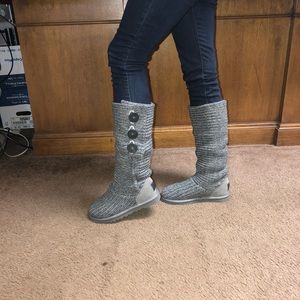 Ugg Classic Grey Cardy Boots